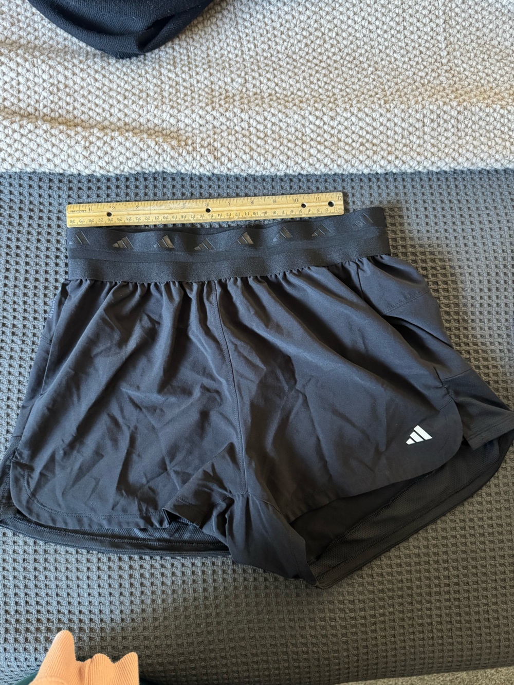 adidas Black Logo Athletic Shorts